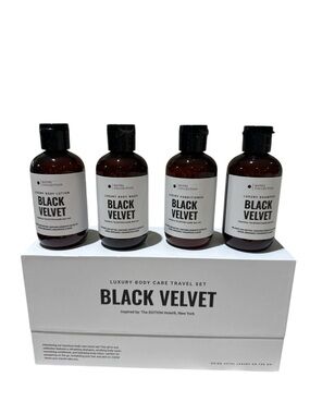 Black Velvet Luxury Body Care Travel Set -